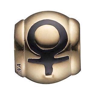 Christina Collect Gold-plated Venus Blank ball with woman symbol, model 623-G102